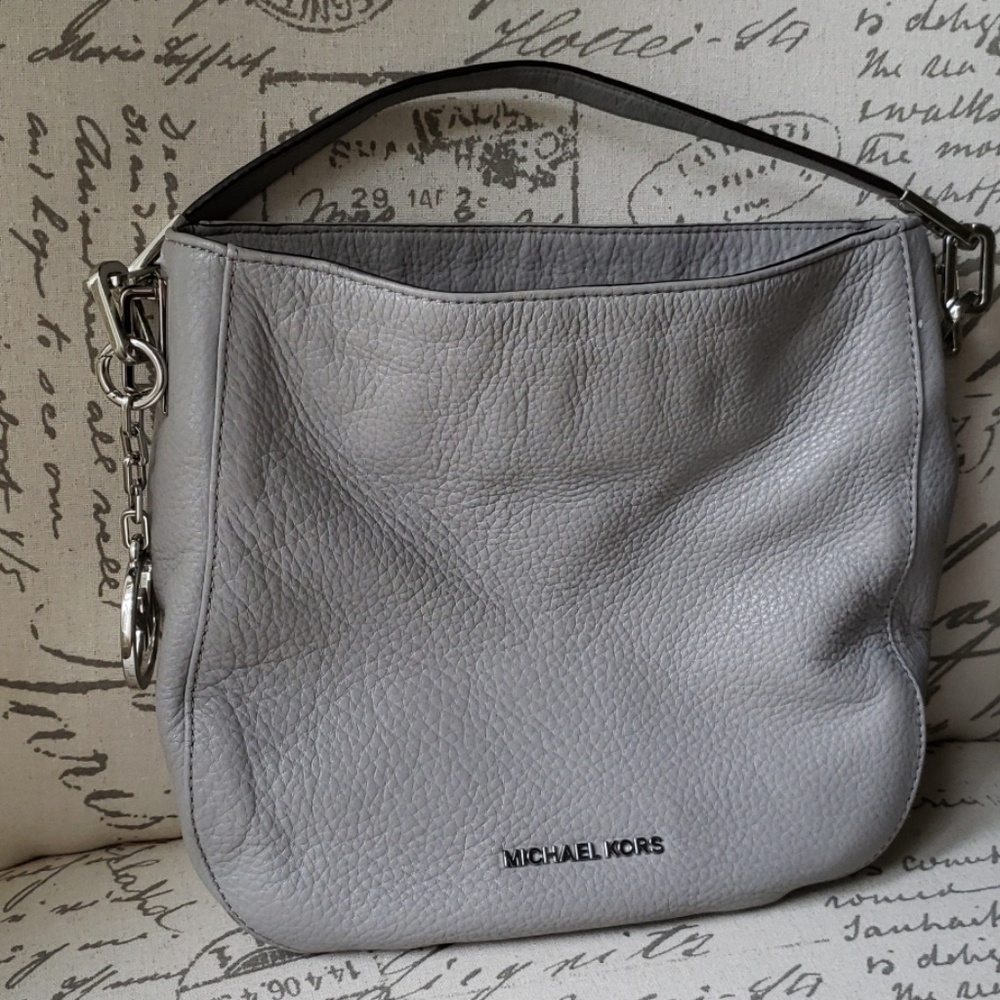 Michael Kors Pebbled Grey Handbag